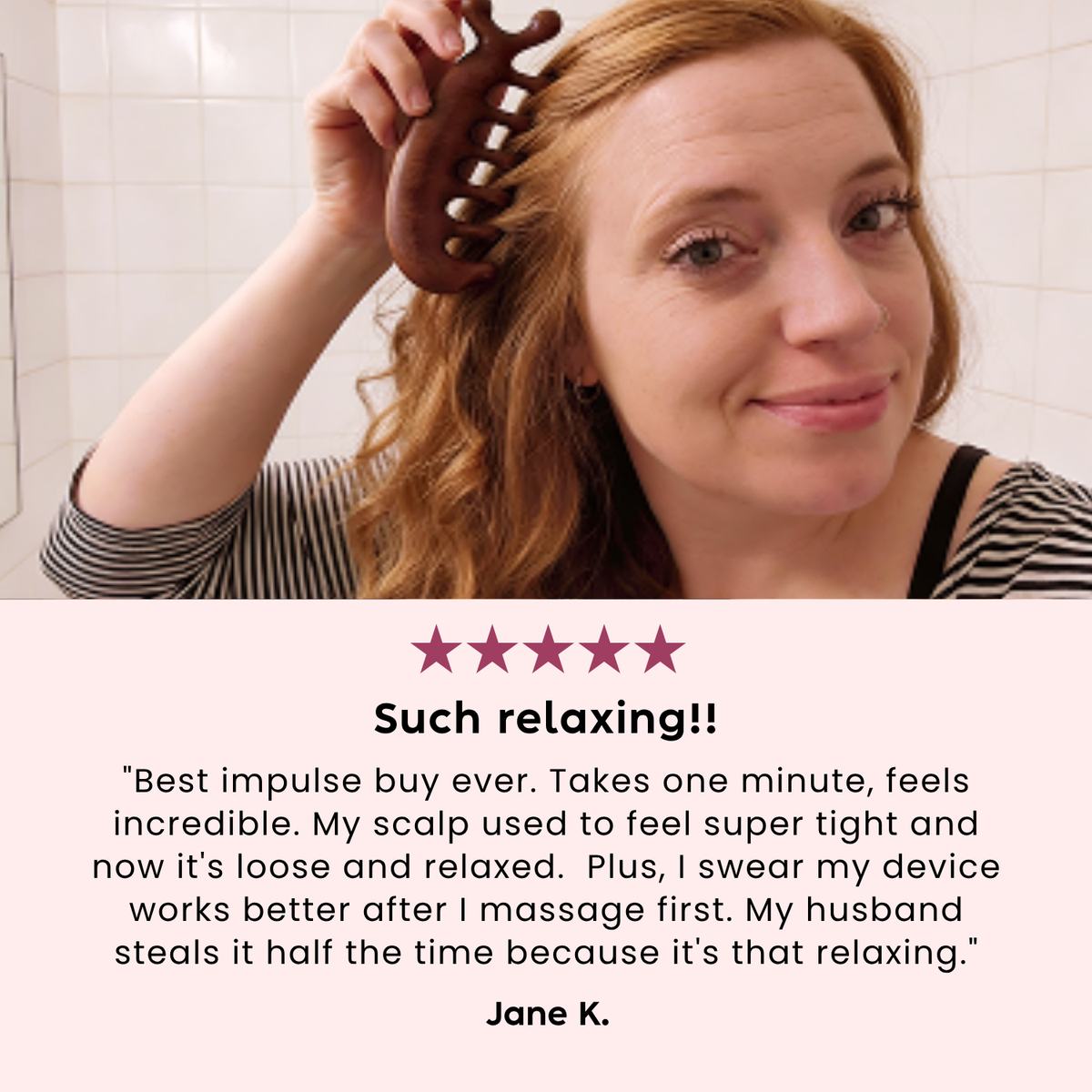 Wooden Scalp Massager