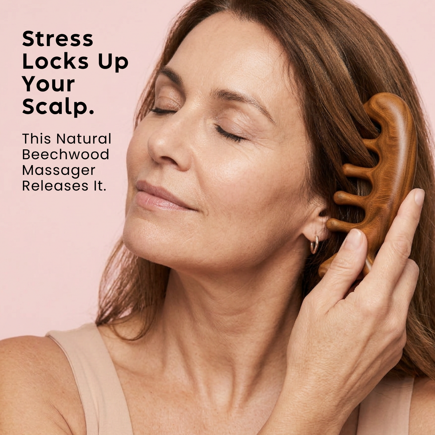 Wooden Scalp Massager