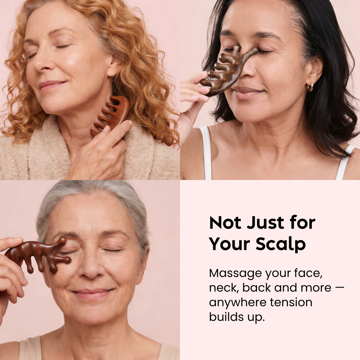 Wooden Scalp Massager