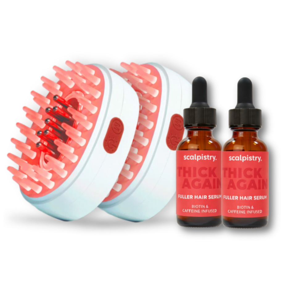 2 Hair Combs + 2 Growth-Boosting Serums
